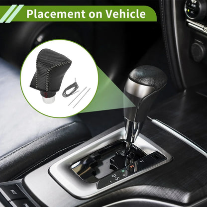 Car Gear Shift Knob Cover for Lexus ES300h 2018-2023 Black Carbon Fiber