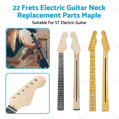Maple 22 Fret Electric Guitar Neck for ST Electric Guitar