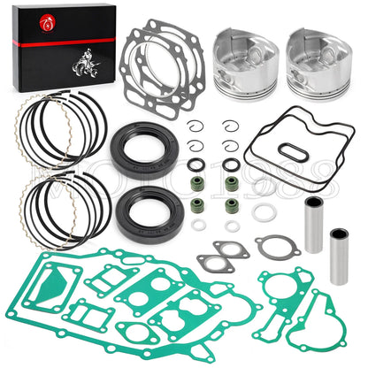 Engine Rebuild Kit with Seals, Pistons & Rings for Kawasaki