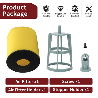 Air Filter + Cage Holder w/Screw for Suzuki Ozark 250 QuadSport Z250 (2005–2009)