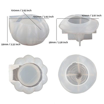 Silicone Mold for Pumpkin Jar Candy Container - DIY Craft