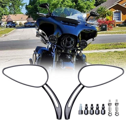 Skull Rear View Mirror for Harley Bobber Chopper Sportster Cafe Racer