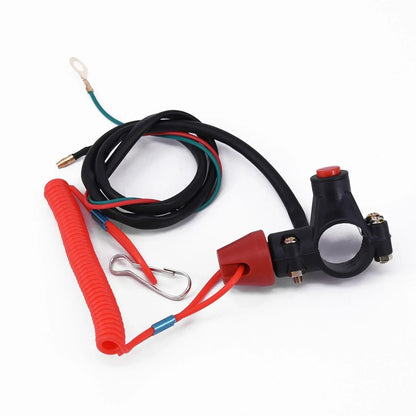 Switch Tether Line 7/8" Handlebar Engine Cut Lanyard 50cc for Motorcycle