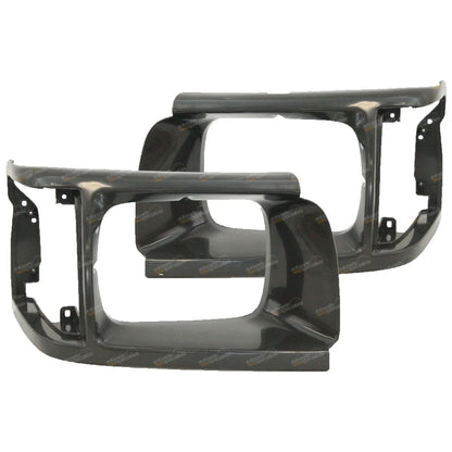 LH+RH Headlight Surround Pair Light Grey for Toyota Hiace (1992–1998)