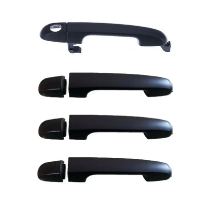 4pc Front Rear Exterior Door Handle Black for Hyundai i20 (2009–2015)