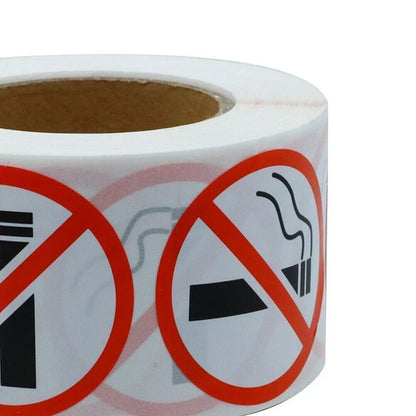 Roll / 500Pcs / No Logo Sign Restaurant Bus Shop Round Sticker