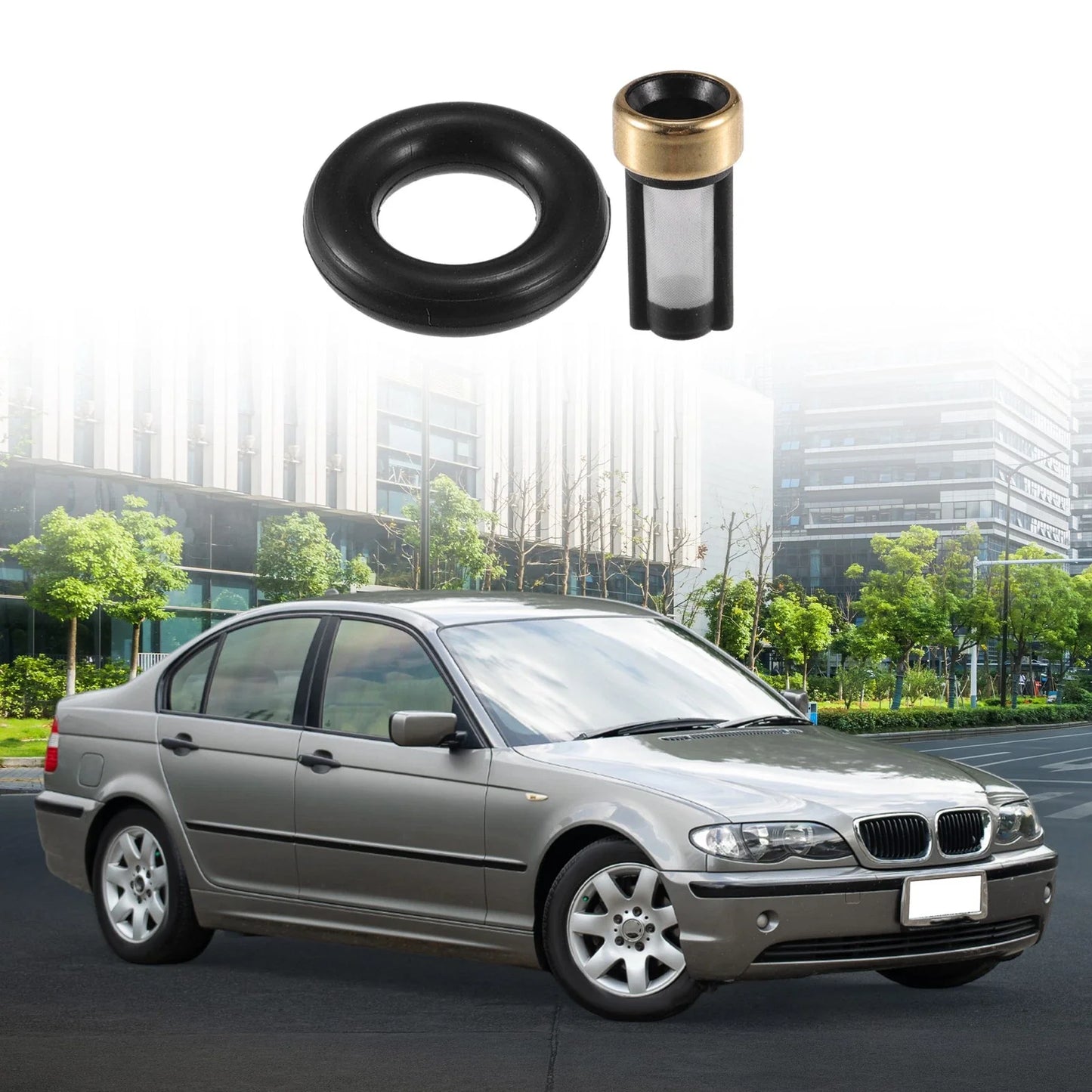 Fuel Injector Seal O Ring for BMW 325Ci NBR Rubber Black 6x (2001-2006)
