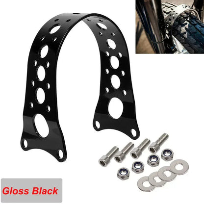 Gloss Black Front Fork Fender Brace for Harley Sportster Iron (2004-2023)