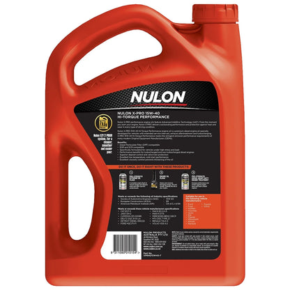 7L Nulon X-PRO 15W-40 HI-Torque Performance Engine Oil for Nulon X-PRO