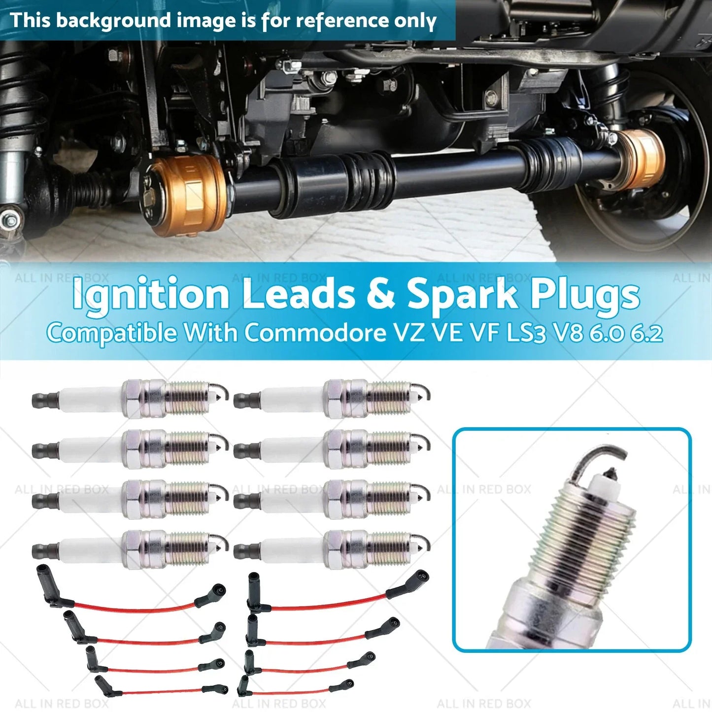 Ignition Leads Spark Plugs Set for Holden Commodore VZ L76 L77 (2004-2006)
