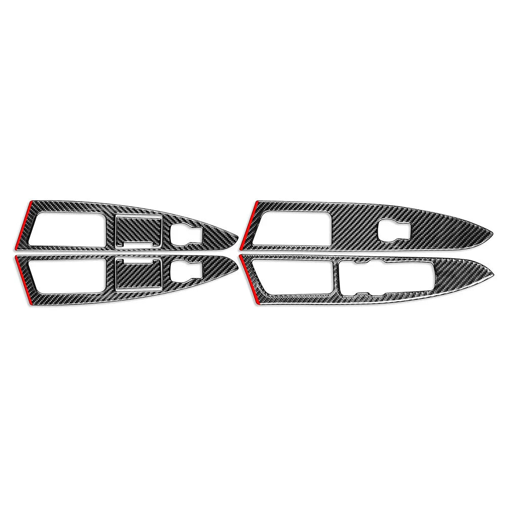 Carbon Fiber Window Lift Panel Switch Cover for Ford Fusion Mondeo (13-17)