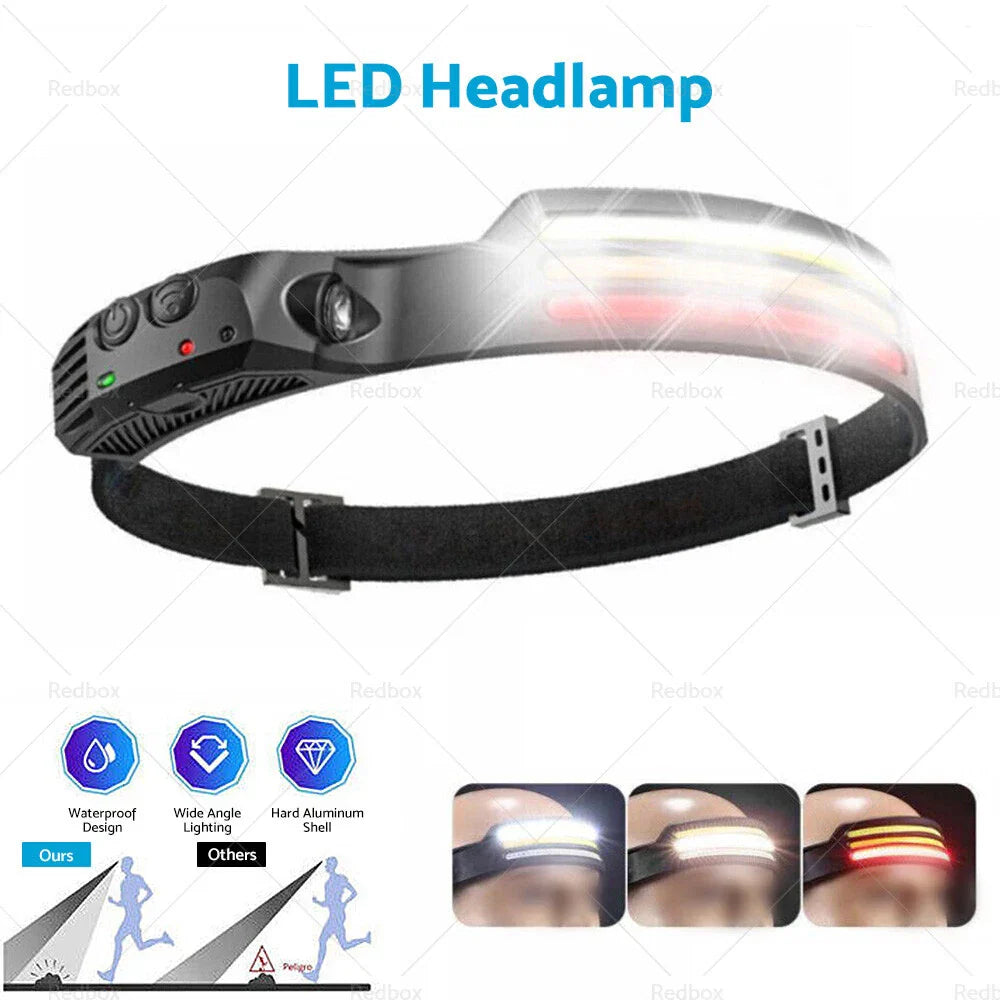 LED Rechargeable 230º Headlamp Headlight for Car (No specific years)