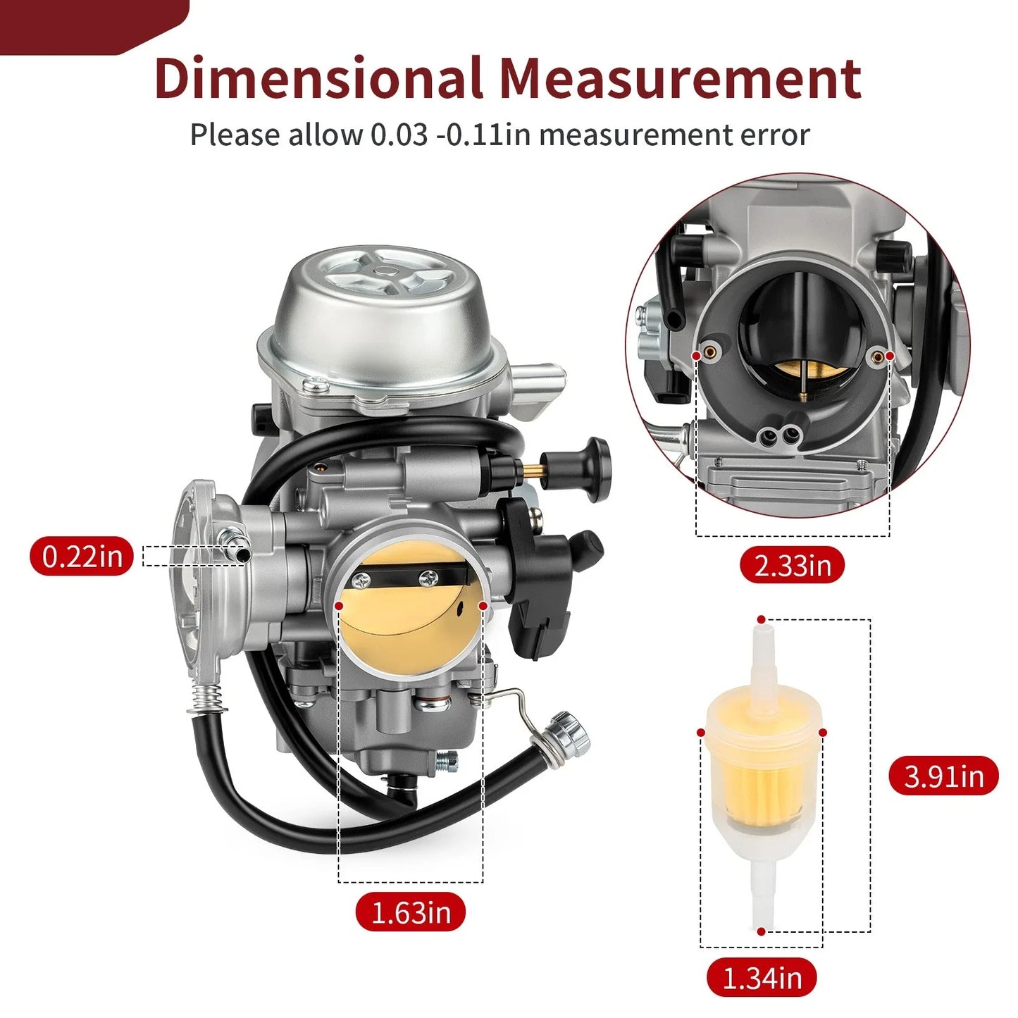 Carburetor for Yamaha YFZ450 ATV (2012–2013)