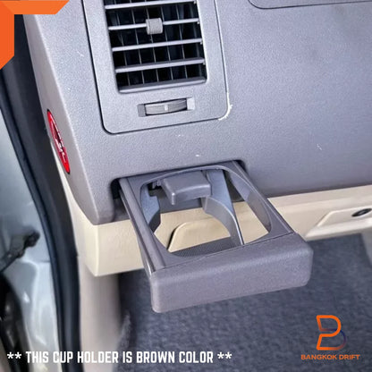 Black Dash Cup Holder Tray for Toyota Hilux Vigo Pickup (2005-2015)