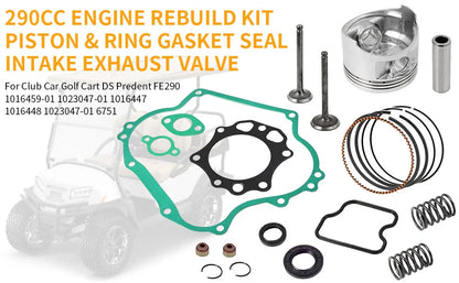 Piston & Ring Gasket Rebuild Kit for Club Car DS FE290
