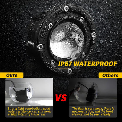 3" 8D Lens LED Working Light for Car UTV ATV - Flush Mount Fog Lamp