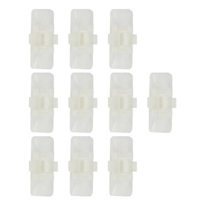10 x Car Body Side Moulding Clips White for Mercedes Benz W124 W129 (1990-1996)