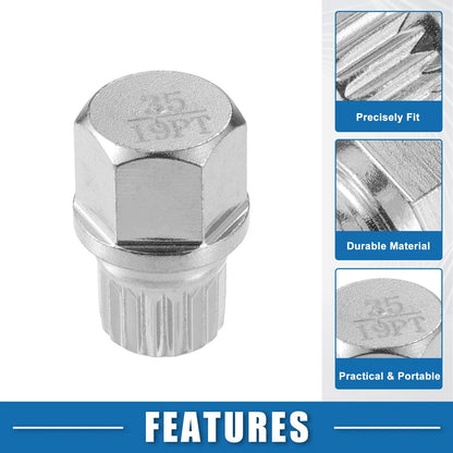 35/19PT Wheel Screw Lock Lug Nut Kit with Socket Protector for BMW