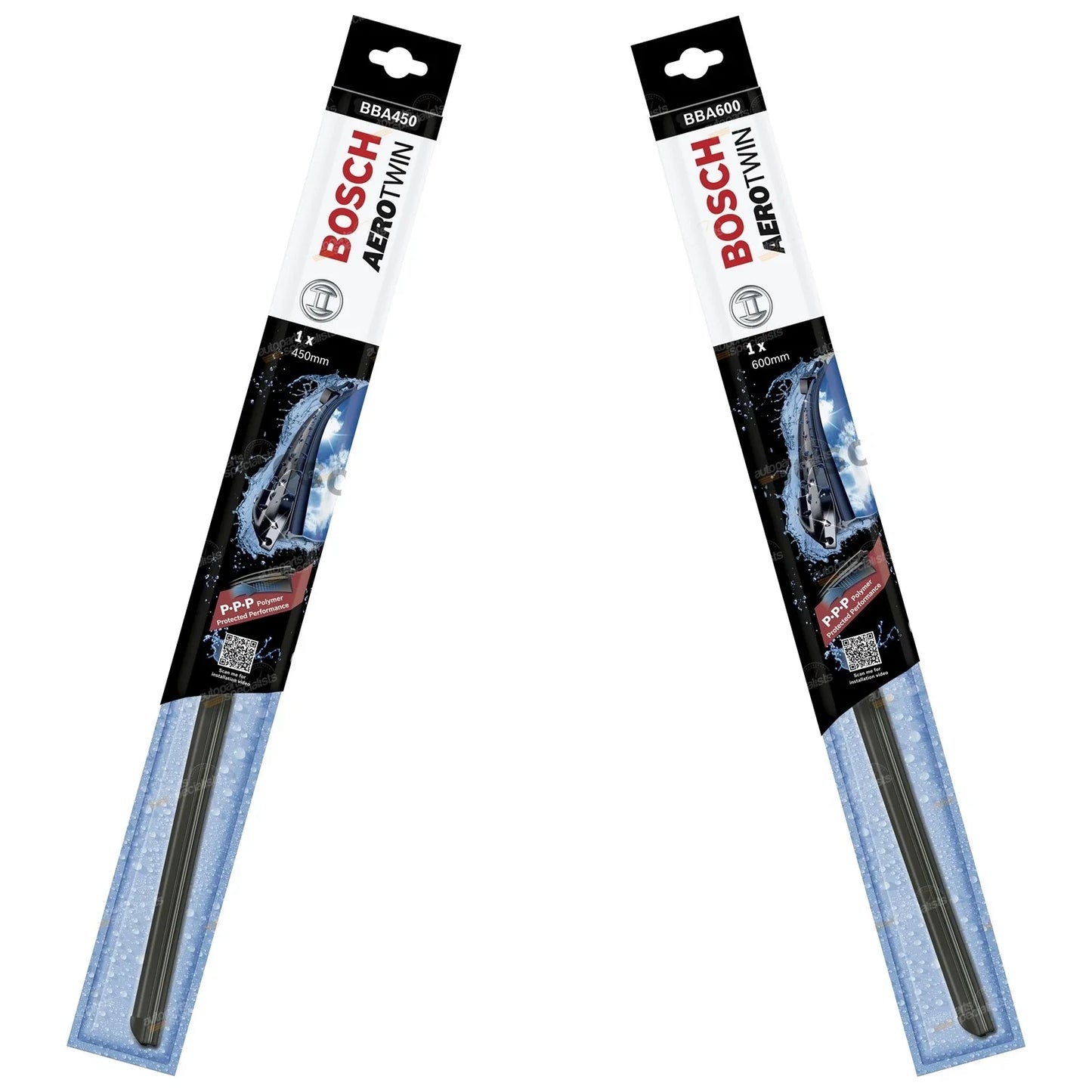 Front Pair Aerotwin Wiper Blades for Mitsubishi 380 DB V6 3.8L (2005-2008)