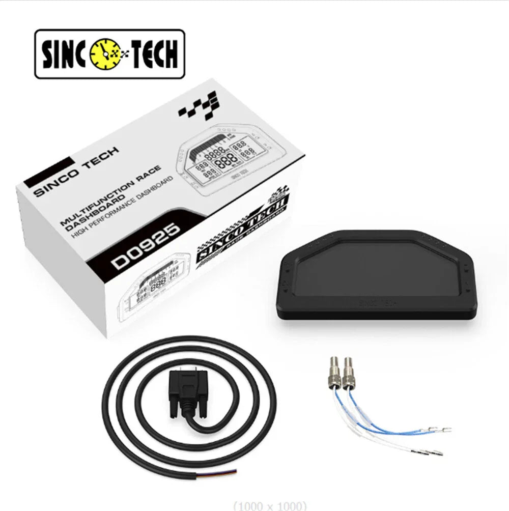 6.5" DO925 Sinco Tech Dashboard Sensor Racing Display LCD Gauge X1