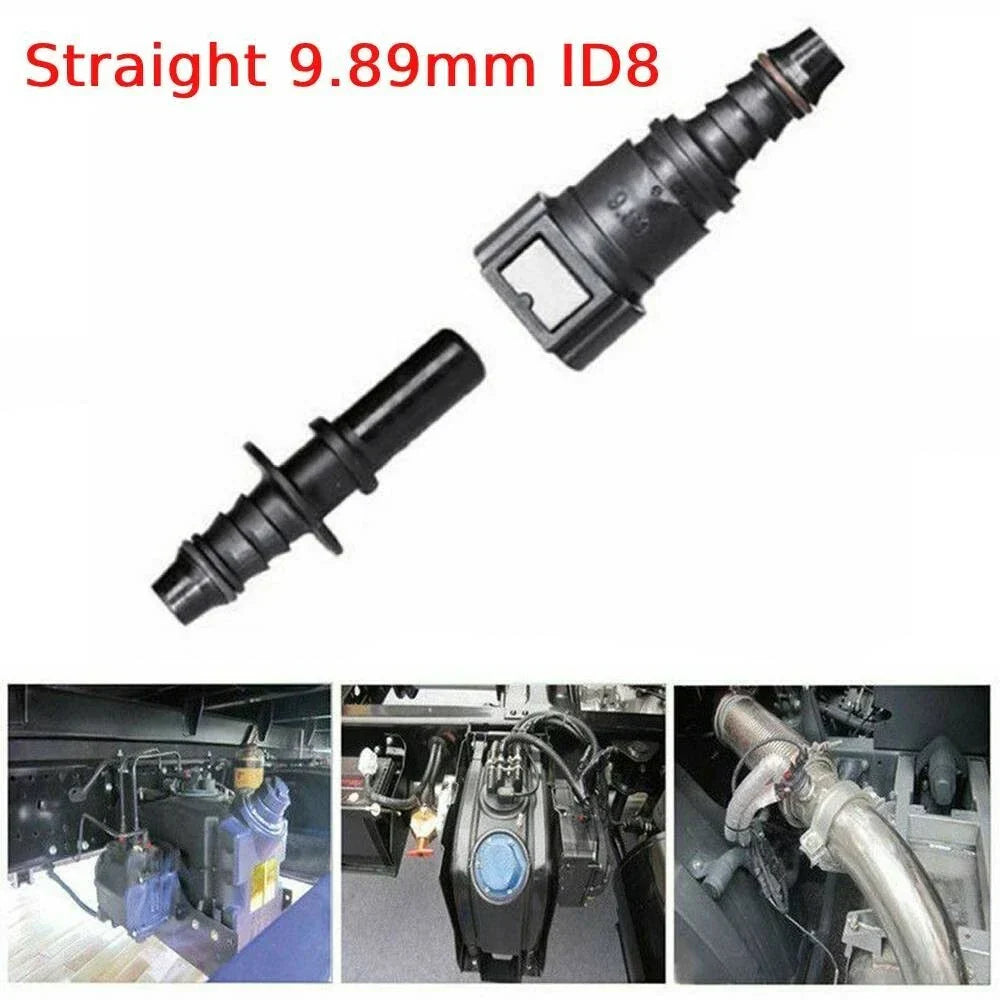 9.89mm ID8 Coupler Car Fuel Line Hose Pipe Quick Release Connector for Vehicle