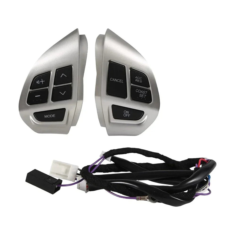 Steering Wheel Switch Buttons for Mitsubishi (2015-2020) - Silver  8701A087 8602A008