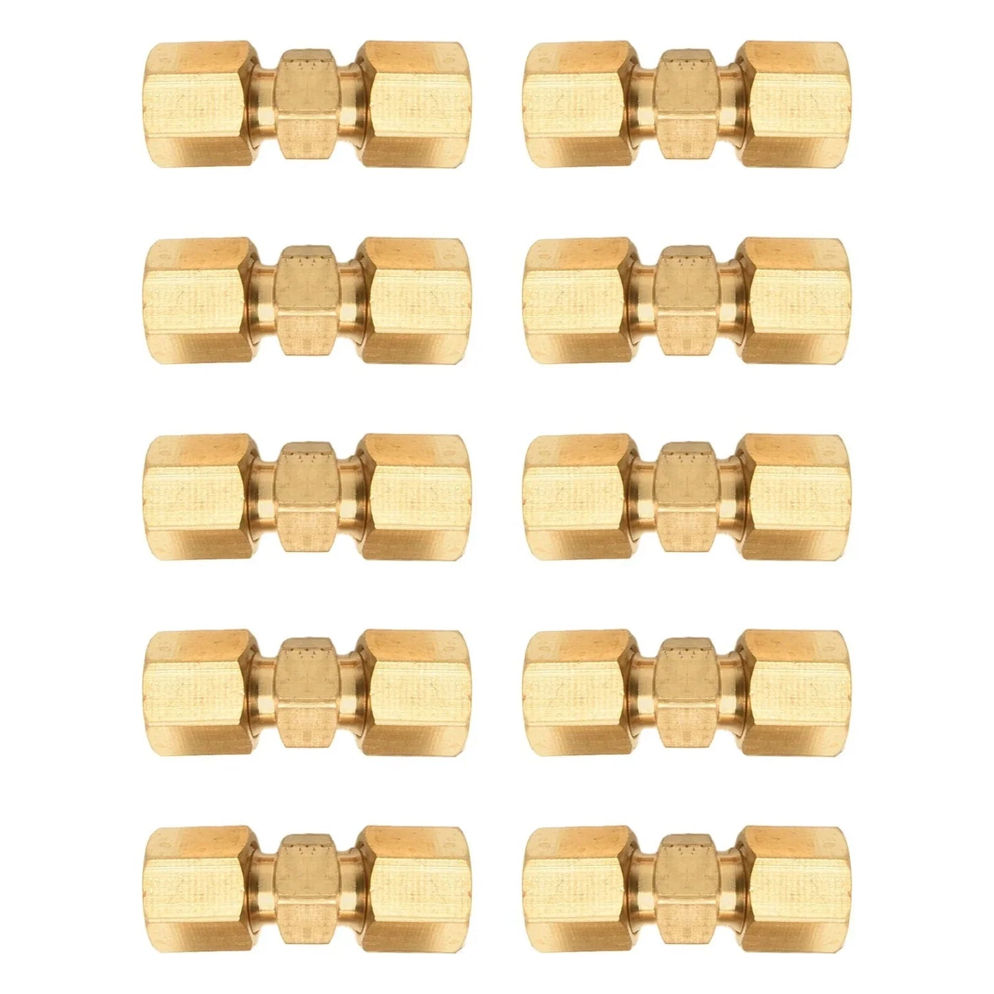10 x Brake Line Connector Without Flaring 4.75mm 3/16in Double Cutting Ring