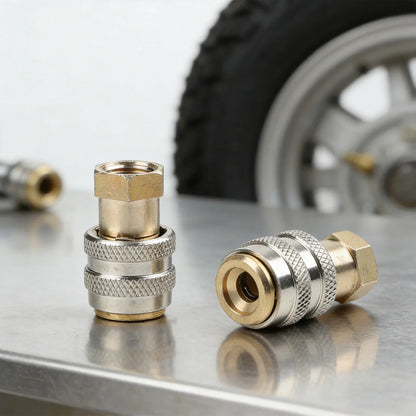 Brass Lock On AirChuck for Inflator Closed End Design for Inflator Closed End Design