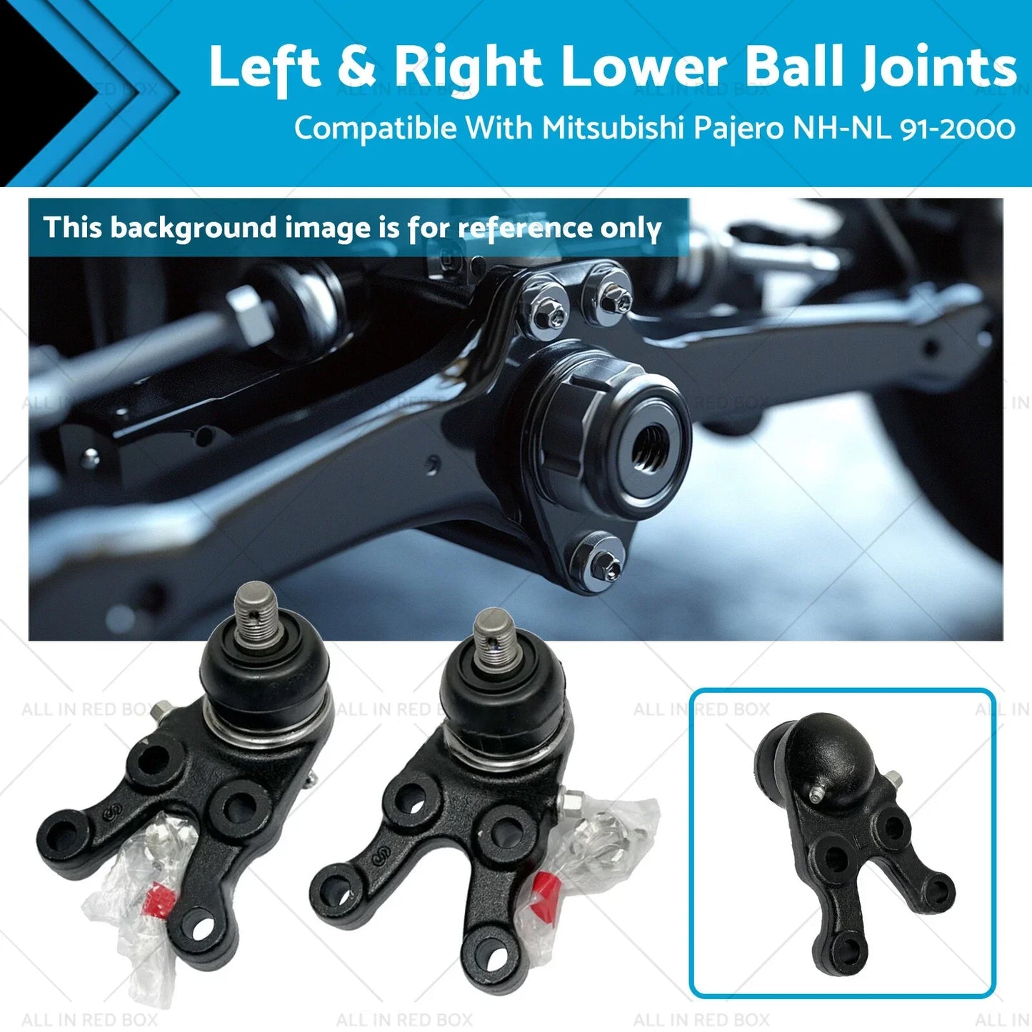 Left & Right Lower Ball Joints for Mitsubishi Pajero NH-NL 4x4 (1991-2000)