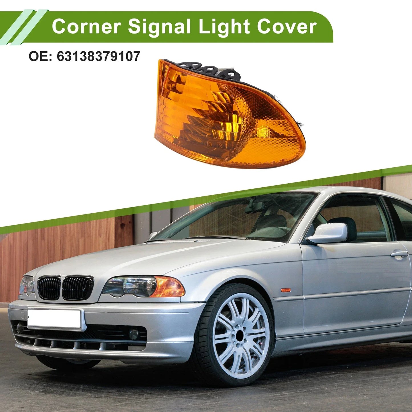 1 x Left Corner Signal Light Cover for BMW 7 Series (1999-2001)