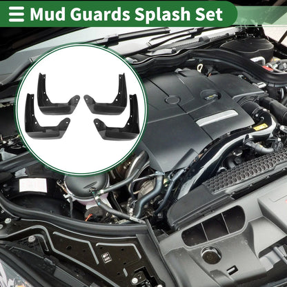 Mud Flaps Splash Guards Front & Rear for Honda Odyssey (2014-2017)