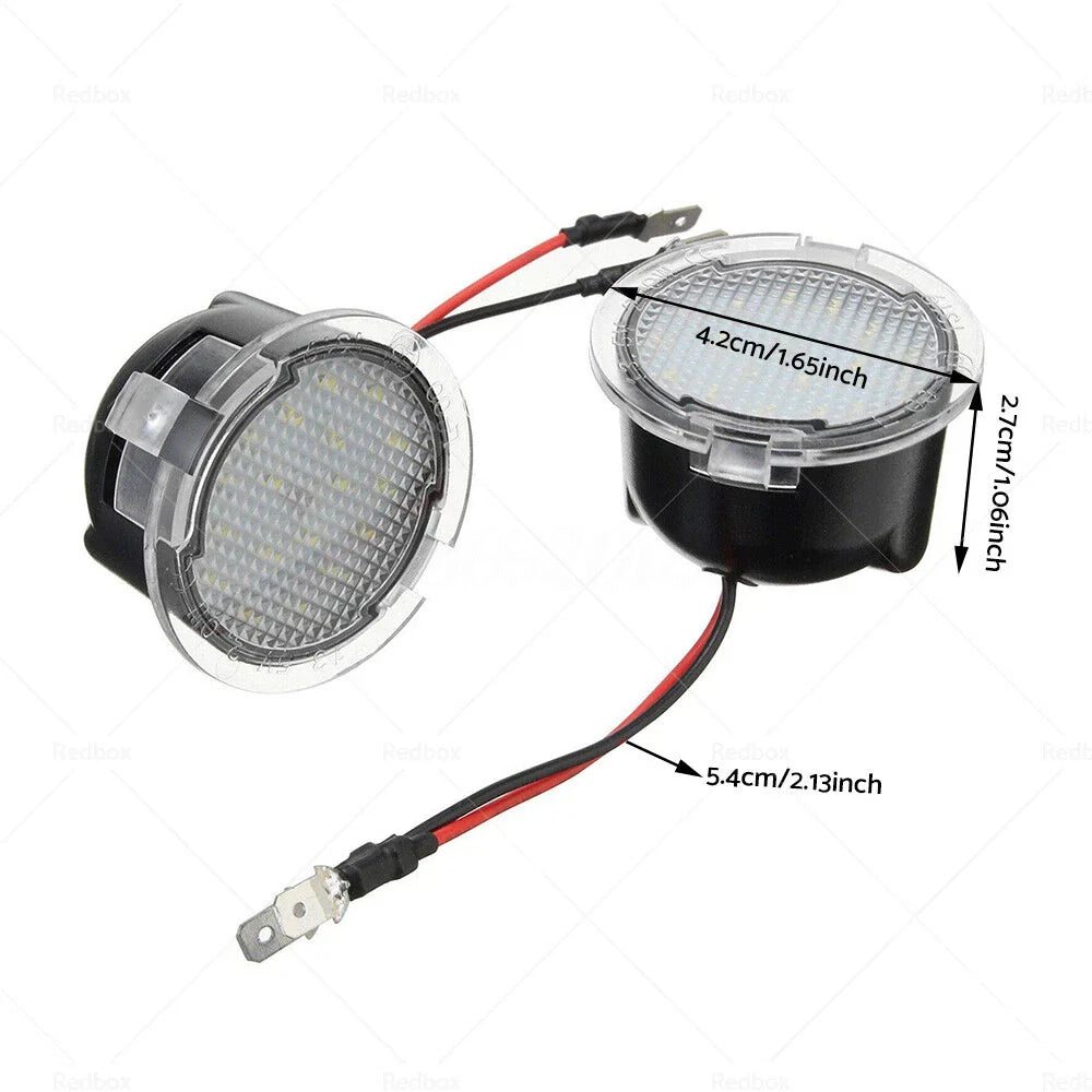 6000K LED Puddle Lamps for Ford Ranger PX2 PX3 (2015-2017)