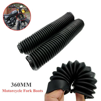 360MM Motorcycle Dirt Bike Front Fork Dust Cover Gaiters Boots