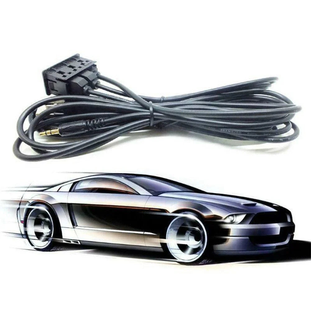 1.5M Dual USB Port Panel Adapter for Car Dash Mount AUX Extension Cable
