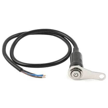 Green Push Button ON/OFF Switch for Motorcycle Handlebar Headlight Fog Light