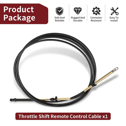 Throttle Control Cable for Johnson Evinrude OMC Snap-In Cables (1984–1994)
