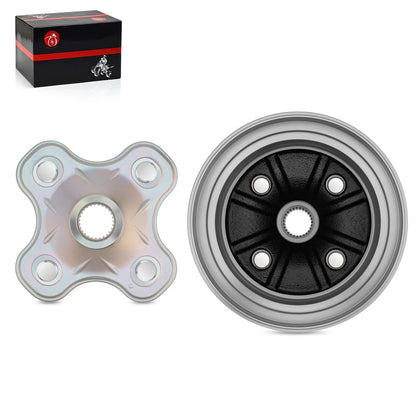 Rear Brake Drum Wheel Hub for Yamaha Big Bear 350 / Kodiak 400 (1993–1999)