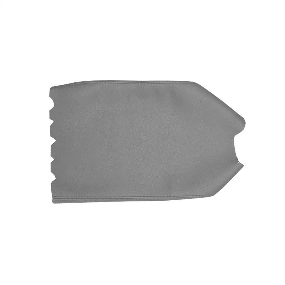 Gray Leather Center Console Armrest Lid Cover x1 for Toyota Tundra (2007-2013)
