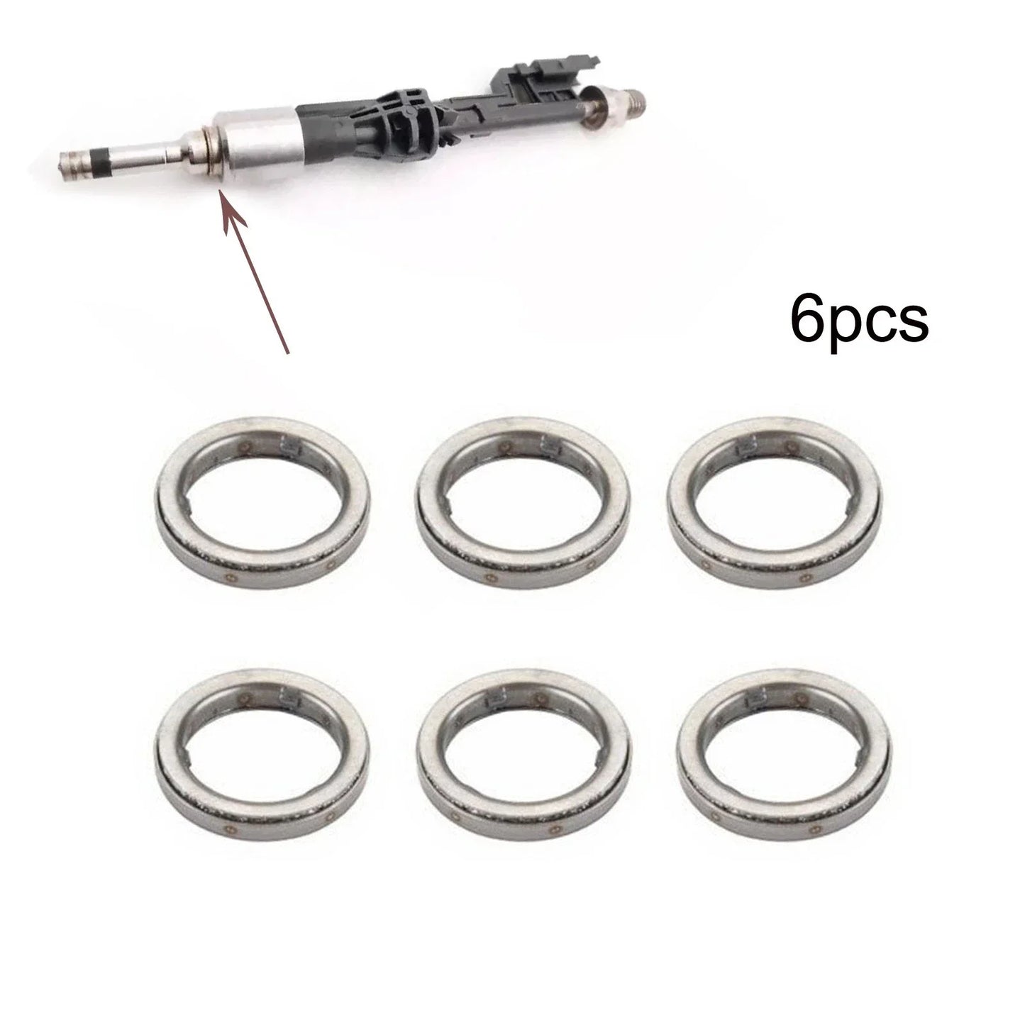 6 x Replacement Fuel Injectors Seal for BMW