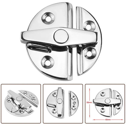 Boat Door Catch Latch Marine Grade 316 Stainless Steel Round