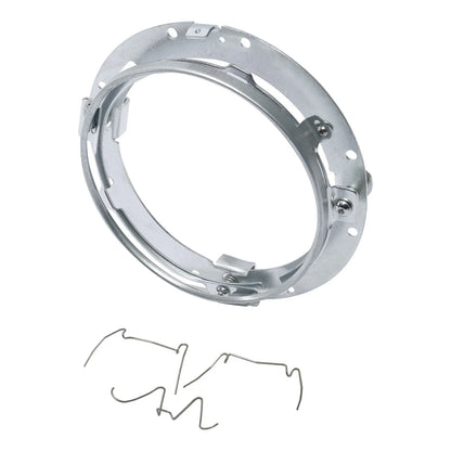 7" Front HID LED Headlight Lamp Mounting Ring for Harley Touring Softail