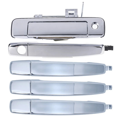 Chrome Outer Door Handles + Tailgate W/Keyhole 5pcs for Holden Colorado (2012–2016)