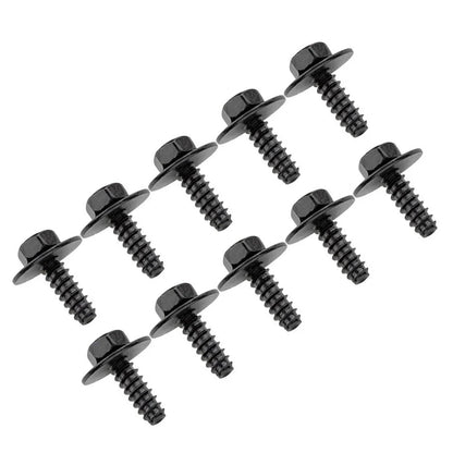 10 Pack Hex Splash Baffle Bolt Bumper Retainer Screw for Mazda CX-5