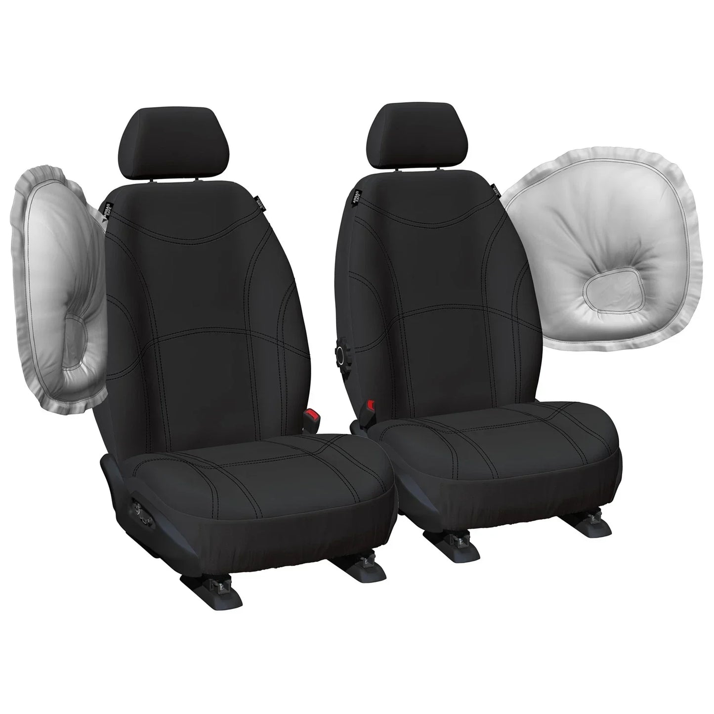 Tailor Made Black Neoprene Car Seat Covers for Landcruiser HDJ100 (2000-2007)