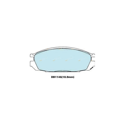 4WD Rear Disc Brake Pad Set for Ford Maverick (1988-1991)