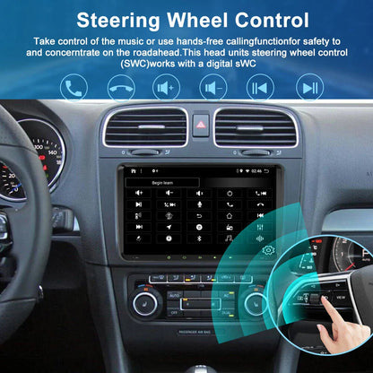 9'' Apple CarPlay Android Auto Head Unit for Volkswagen Polo (2010-2014)
