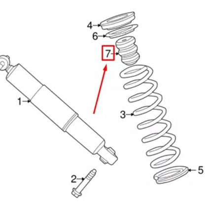 Rear Bump Stops for 2002-2008 Jaguar X-Type (C2S9225, C2S3206)