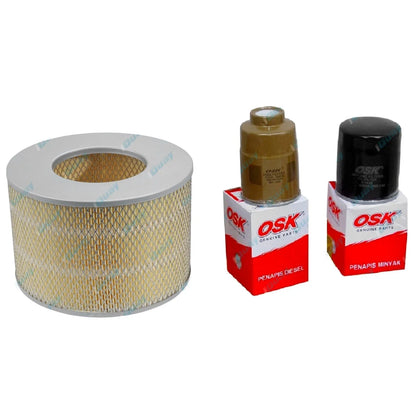 Oil Air Fuel Filter Service Kit for HZJ75 HZJ78 HZJ79 HZJ80 1HZ