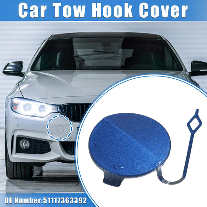 Tow Hook Eye Hole Cover for BMW F32 F33 F40 - Blue Front Right