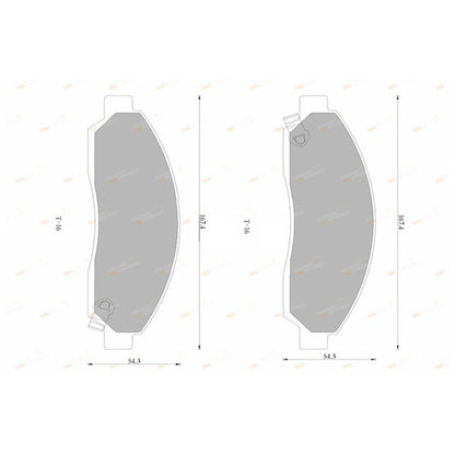 Front Disc Brake Pads Set for Isuzu D-Max (2008-2020)